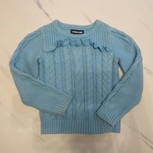 LANDS END knit sweater in light blue